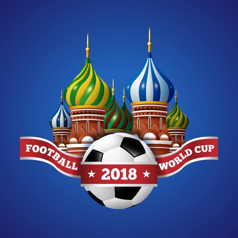 2018世界杯俄罗斯建筑插画设计
