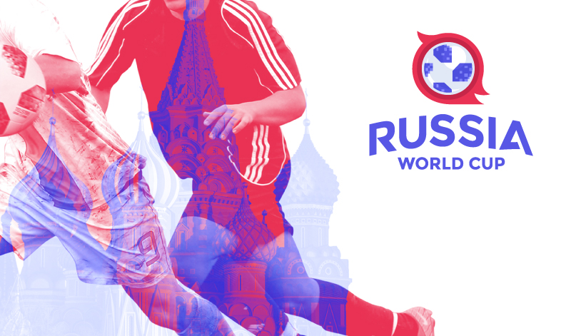 俄罗斯世界杯海报背景设计