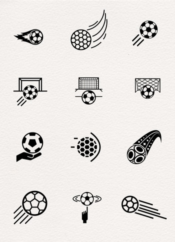 足球主題圖標設計