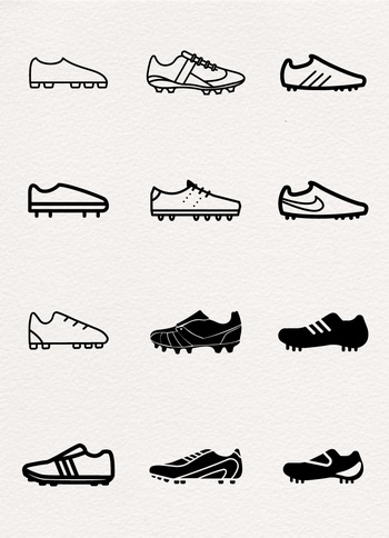 足球鞋圖標設計合集1