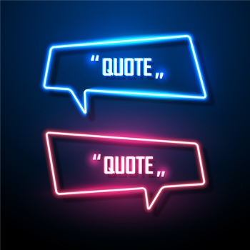霓虹灯效果对话框广告招牌模板