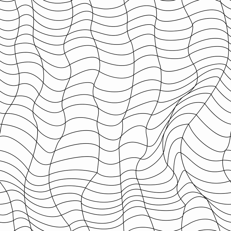 网状黑白线稿矢量无缝拼图图案