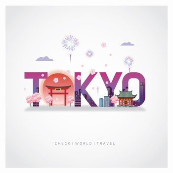 世界旅游城市创意英文设计之日本东京