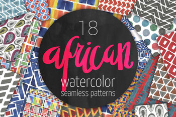 非洲圖案花紋平鋪背景圖片