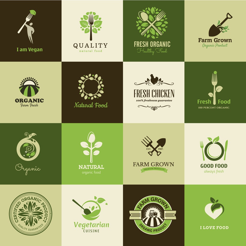 绿色农业有机矢量logo标志图标素材