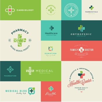 健康医护医疗矢量logo标志图标素材