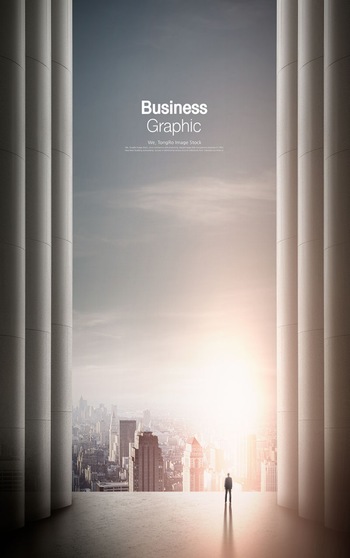 大氣未來商業空間巨大石板ps背景圖片素材