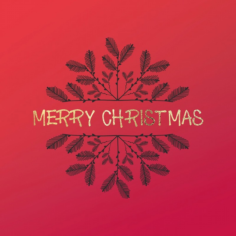 红色圣诞节背景图案元素包装纹理PS设计素材
