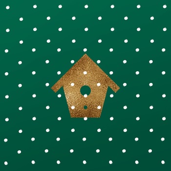 新年圣诞节绿色背景图案元素包装纹理PS设计素材