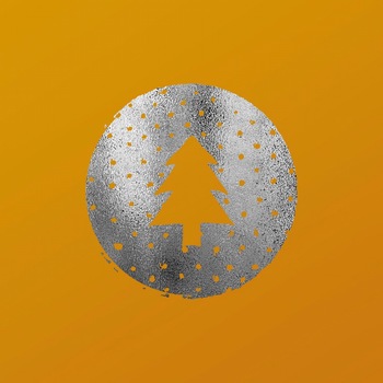 新年烫银圣诞树背景图案元素包装纹理PS设计素材