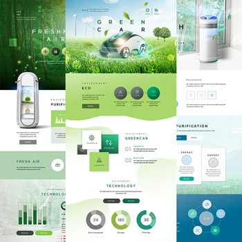 「环保绿色能源网页模板」专题