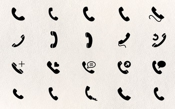 电话icon图标矢量图素材合集5