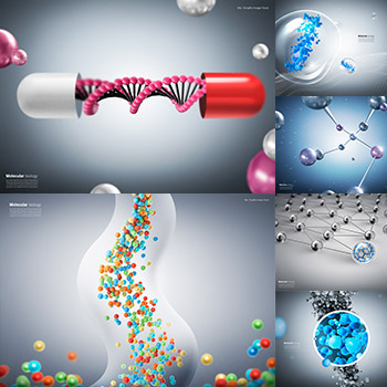 DNA分子生物基因科技ps素材