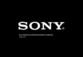 索尼SONY電子美國品牌規范手冊
