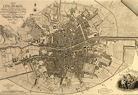 1797年爱尔兰都柏林城市地图