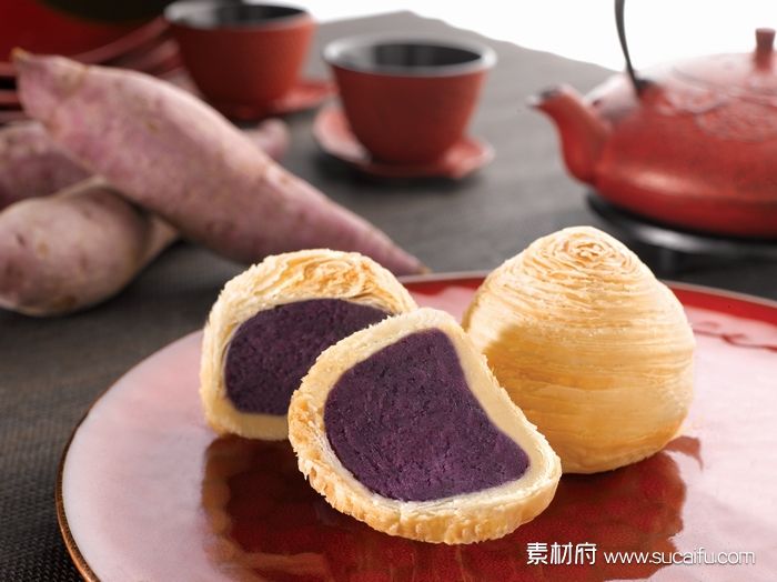 紫薯馅中秋月饼