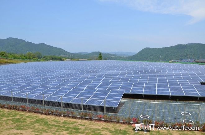 花卉大棚式的太阳能光伏板