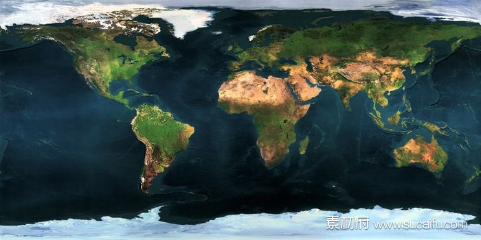 世界地图地形图下载-九图素材网