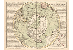 古欧洲绘制的地球北极地图