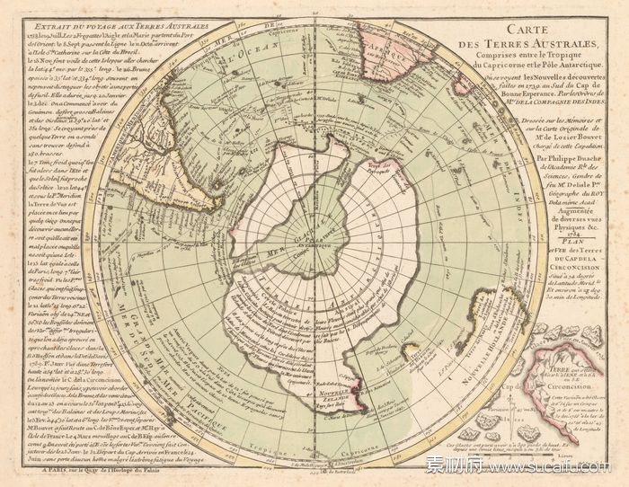 古欧洲绘制的地球北极地图