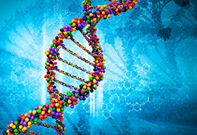 彩色粒子DNA螺旋式结构