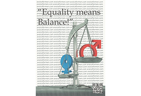 一张关于男女平等问题的海报