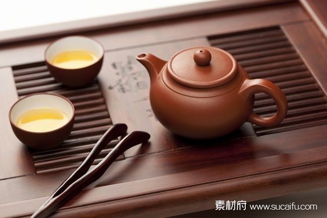 中式传统茶碗茶壶