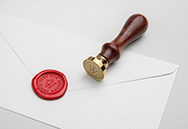 西式信封邮戳模板