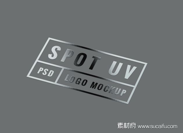 黑卡纸上UV工艺logo模板