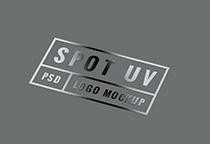 黑卡紙上UV工藝logo模板
