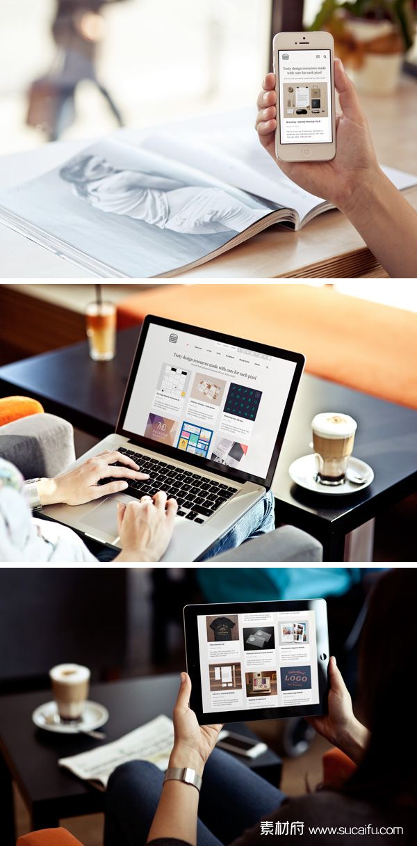 iphone,MacBook,ipad展示模板
