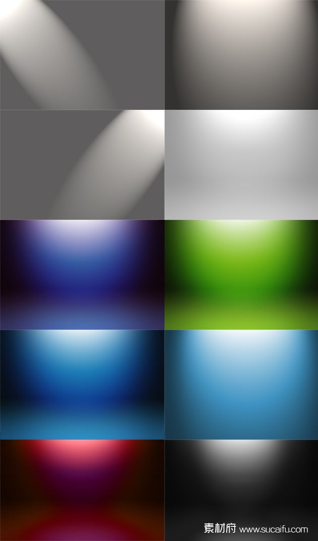 各种颜色形状的灯光效果分层素材
