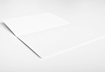 敞开的空白对折卡纸展示模板