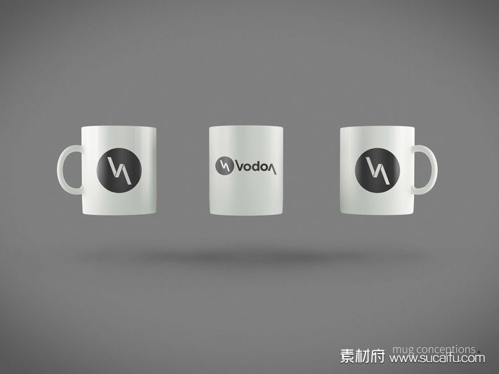 品牌VI展示水杯智能贴图
