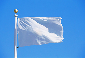 品牌展示用的白色旗